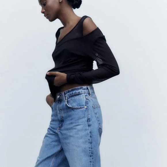 Zara Double Rib Top - Picture 3 of 6